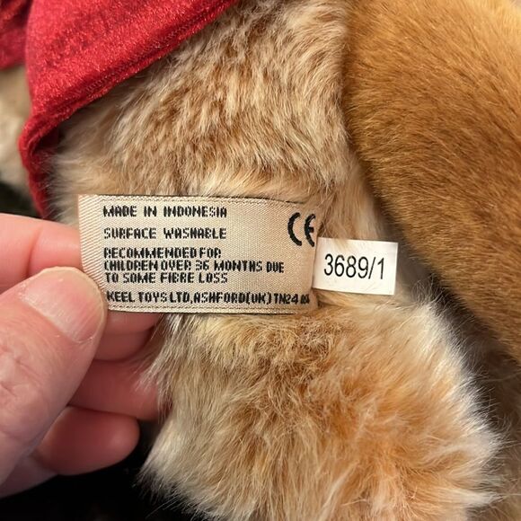 KEEL TOYS BROWN FUR MEERKAT WEARING RED DRESSING GOWN ~ Size 13” - Picture 7 of 7